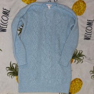 Light Blue Cable Knit Sweater  size 8